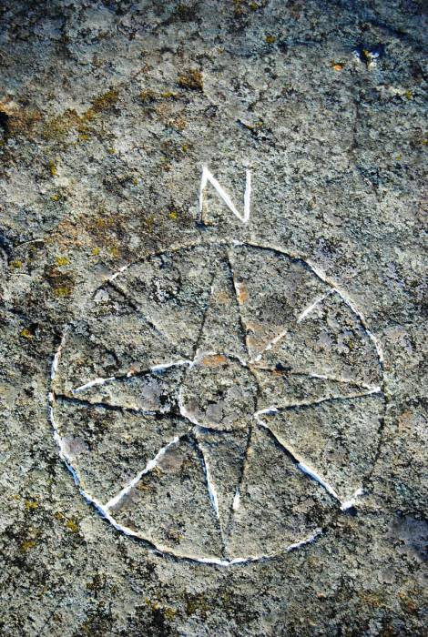 Kompassrose på Varberg