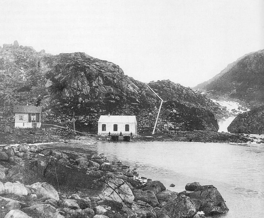 Øygreifossen kraftstasjon 1908