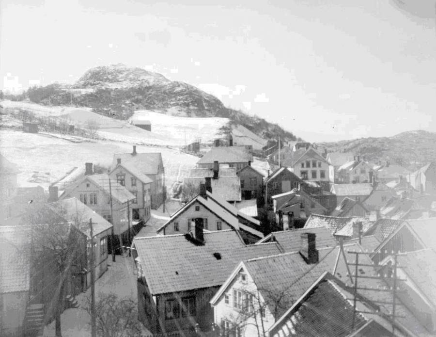 Peder Clausens gate, ytre del, ca. 1920.