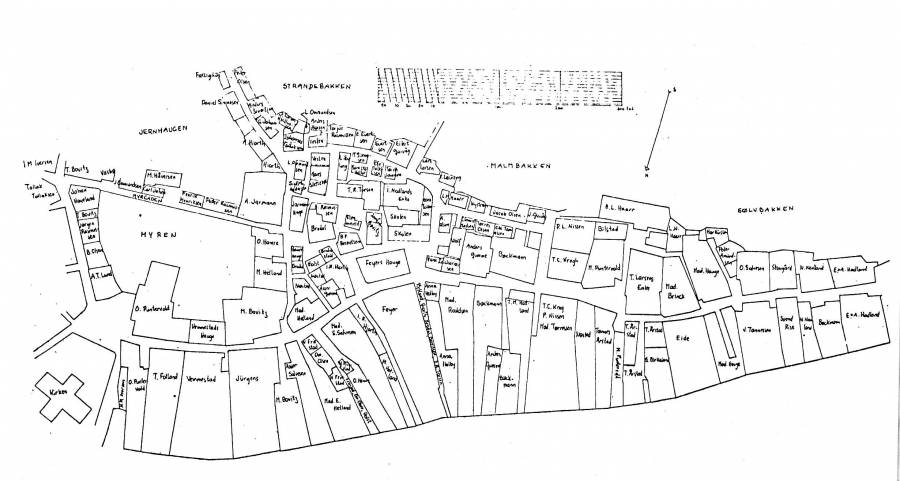 Eiendomsstruktur før bybrannen i 1843